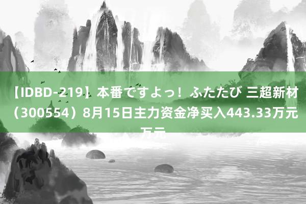 【IDBD-219】本番ですよっ!ふたたび 三超新材(300554)8月15日主力资金净买入443.33万元