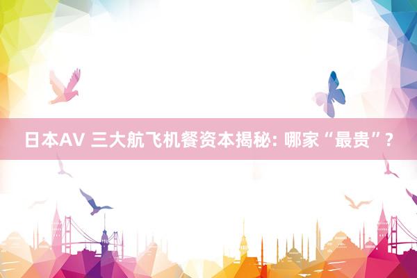 日本AV 三大航飞机餐资本揭秘: 哪家“最贵”?